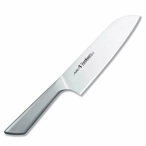 Нож кухонный мини Сантоку 145 мм, Молибден-ванадиевая нержавеющая сталь, рук. SUS4 - NEO VERDUN