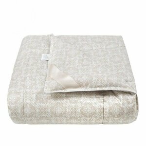 Одеяло из овечьей шерсти 1,5 спальное - АРТ - Премиум Меринос (сатин)