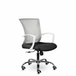 Офисное кресло UTFC СН-800 Энжел белый хром СР Е71/Е11-к (Серебристое/Черное)