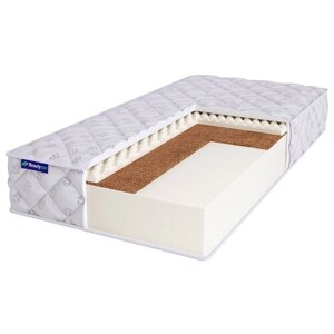 Ортопедический матрас Beautyson Foam 14 Cocos Sens без клея, 155х200, 18 см, беспружинный, двуспальный, для кровати, средний, не высокий