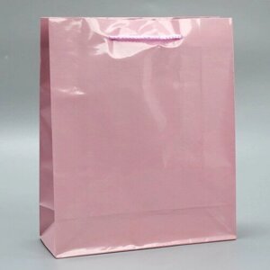 Пакет подарочный ламинированный, упаковка, «Розовый», ML 21 х 25 х 8 см