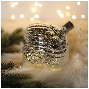 Peha Светящееся новогоднее украшение Луковка Космо Gold 15 см, 15 теплых белых LED ламп, на батарейках PT-57220