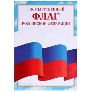 Плакат "Флаг Российской Федерации" бумага, А4(20 шт.)
