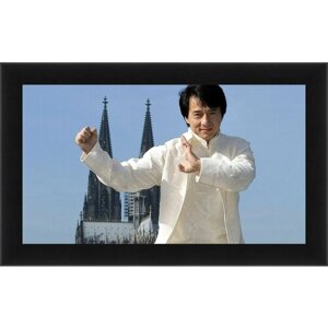 Плакат, постер на холсте Джеки Чан. Jackie Chan. Размер 21 х 30 см