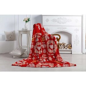 Плед "Alice Textile" Рождество, 180х200 см, аэрософт