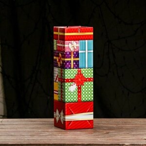 Подарочная коробка "Подарки" , Башня 12 х 12 х 40см