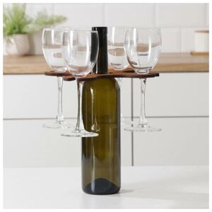 Подставка для вина и четырех бокалов, 18182 см