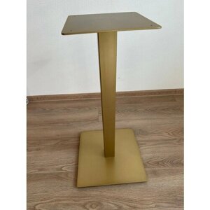 Подстолье для стола из металла в стиле Loft (опора/ножка барная для кухни Лофт) золотое