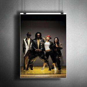 Постер плакат для интерьера "Музыка: Американская хип-хоп-группа The Black Eyed Peas (Блэк Айд Пис)A3 (297 x 420 мм)