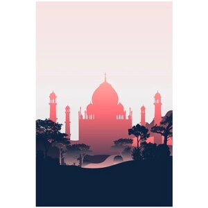 Постер / Плакат / Картина Башня-мечеть 40х50 см в подарочном тубусе