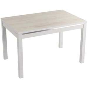 Раздвижной обеденный стол БАРОН-1 сосна светлая / белый