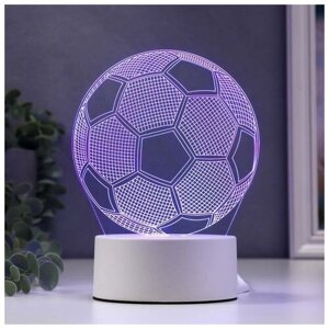 RISALUX Светильник "Футбольный мяч" LED RGB от сети 9,5x12,5x16 см