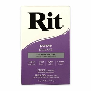 RIT краситель для ткани порошковый для окрашивания вручную и в стир. машине 31.9 г 14 Фиолетовый/Purple