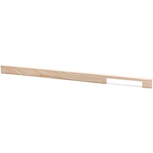 Ручка мебельная, деревянная, длинная, скоба, белая, для кухни или кухонной мебели, шкафа, м/о 150/330/510 мм, модель: Clapton 540" 1 шт.