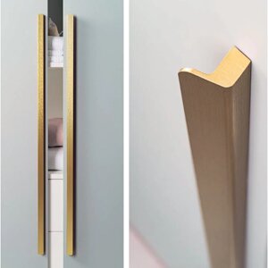 Ручка-профиль мебельная, Viefe, FLAPP, Золото брашированное, 1056/1100 мм, Модерн, Испания