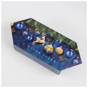 Сборная коробка‒конфета «Новогодние игрушки», 14 22 8 см