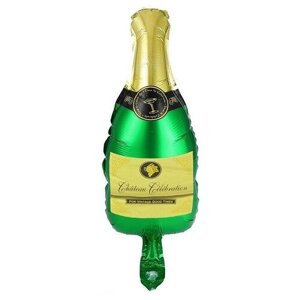 Шар фольгированный 9"Бутылка шампанского», 10 штук