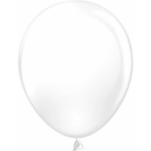 Шарики воздушные (10'25 см) Белый, пастель, 100 шт. набор шаров на праздник