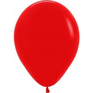Шарики воздушные (5'13 см) Красный (015), пастель, 100 шт. набор шаров на праздник