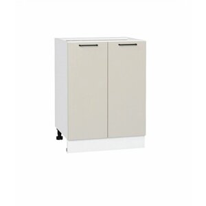 Шкаф кухонный нижний с 2-мя дверцами Флэт Cashmere In 2S / каркас белый, ширина 60 см