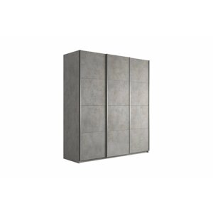 Шкаф-купе Е1 Прайм широкий бетон 240x57x230 см