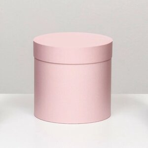 Шляпная коробка розовая, 18 х 18 см