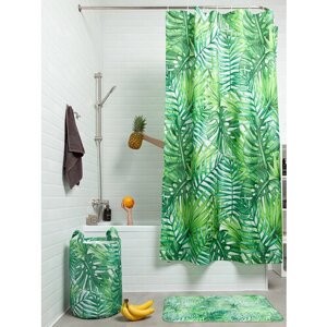 Штора для ванной JoyArty Тропические листья 180х200 (sc-36056)180х200 см