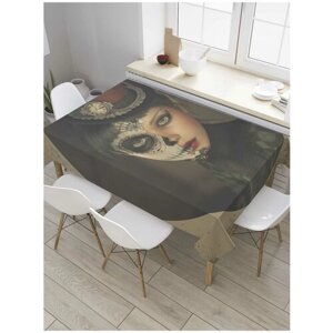 Скатерть прямоугольная JoyArty на кухонный стол "Готический портрет" из оксфорда, 120x145 см