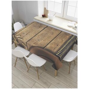 Скатерть прямоугольная JoyArty на кухонный стол "Ковбойский комплект" из оксфорда, 120x145 см