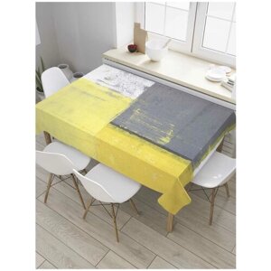 Скатерть прямоугольная JoyArty на кухонный стол "Лоскутный гранж" из оксфорда, 120x145 см