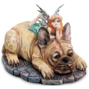 Статуэтка Маленькая фея с собакой Размер: 13,5*10,5*10,5 см