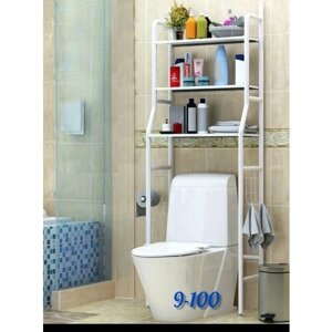 Стеллаж для ванной комнаты / над унитазом и стиральной машинкой / этажерка