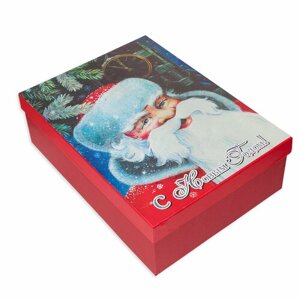 "Stilerra" GBOX-R32/3 Подарочная коробка 21 х 29 х 9 см 02 Дед Мороз