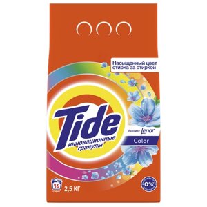 Стиральный порошок Tide Lenor Touch of Scent (автомат), 2.5 кг, для черных и темных тканей, для цветных тканей