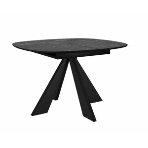 Стол DikLine SKK110 Керамика Черный мрамор/подстолье черное/опоры черные (2 уп.)