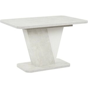 Стол обеденный Hoff Crocus, 120(160)х75х80 см, цвет белый бетон