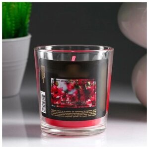 Свеча в гладком стакане ароматизированная "Цветущий сад", 8.5 см