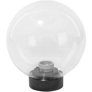 Светильник НТУ 03- 60-201 шар d=200 мм IP54 (прозрачный ПММА, основание плоское ПК, Е27) TDM