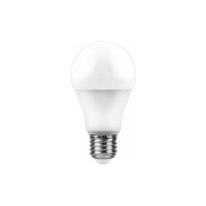 Светодиодная LED лампа Feron ЛОН A60 E27 10W (800lm) 4000K 4K матовая 108x60, LB-92 25458 (упаковка 10 штук)