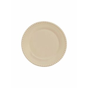 Тарелка десертная бежевая Tiffany фарфоровая 19 см