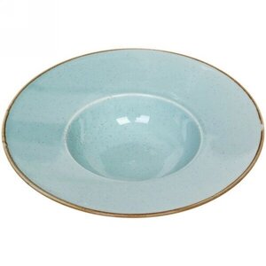 Тарелка керамическая «Tiffany Blue» для пасты 24*6см