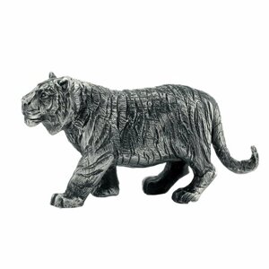 Тигр статуэтка для интерьера сувенир фигурка из металла
