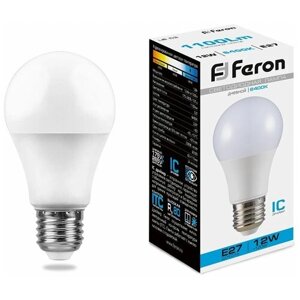 Упаковка светодиодных ламп 4 шт. Feron LB-93 25490, E27, A60, 12 Вт, 6400 К