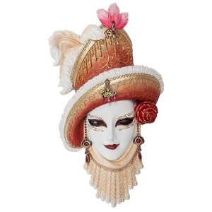 Венецианская маска "Леди в шляпе" 18,5х5х33см. арт. WS-367 Veronese