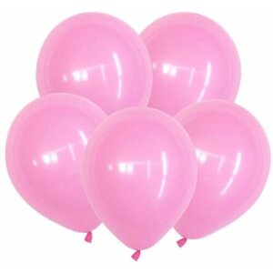 Воздушные шарики 12", пастель, карамельно-розовый, набор 100 шт.