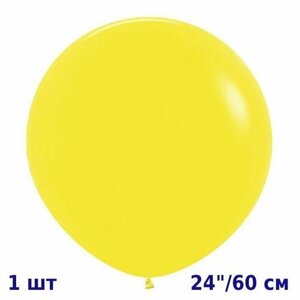 Воздушный шар (1шт, 60см) Желтый, Пастель / Yellow / SEMPERTEX S. A, Колумбия