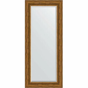 Зеркало Evoform Exclusive 149х64 BY 3550 с фацетом в багетной раме - Травленая бронза 99 мм