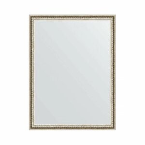 Зеркало настенное EVOFORM в багетной раме мельхиор, 61х81 см, для гостиной, прихожей, кабинета, спальни и ванной комнаты, BY 1005