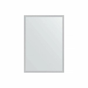 Зеркало настенное EVOFORM в багетной раме сталь, 46х66 см, для гостиной, прихожей, кабинета, спальни и ванной комнаты, BY 0789