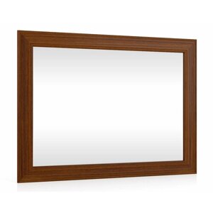 Зеркало подвесное в раме МДФ 80х60, цвет орех, ШхГхВ 80х4х60 см.